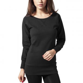 Urban Classic Women’s Wide‑Neck T-Shirt – Black