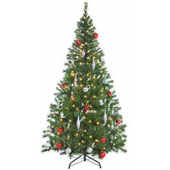 Albero di Natale 150cm con luci LED e supporto