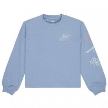 Mädchenlangarmshirt Roxy Orchid Go Regular – Blau Blizzard