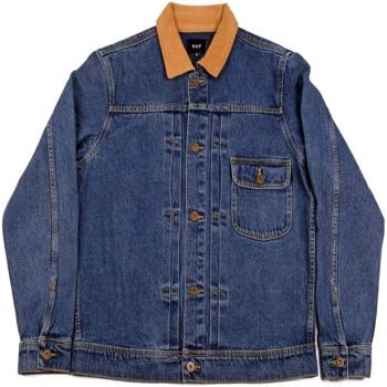 Blaues Herren-Denim-Top – Brooklyn Edition, Größe M – HUF