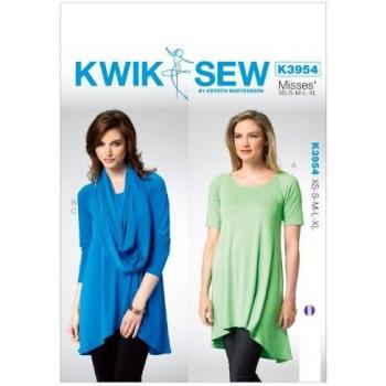 Misses' All Sizes White Tunic – KWIK K3954