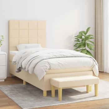 Giroletto a Molle con Materasso Crema 100x200 cm