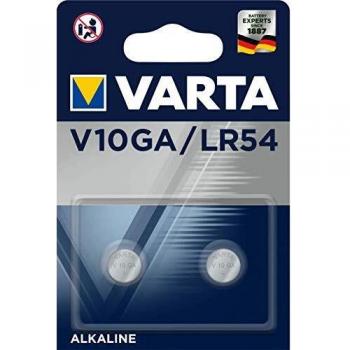 Pilas botón Varta V10GA LR54 (2 unidades, 1,5 V)