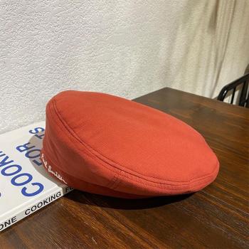 Octagonal Beret for Women in Purple, Blue, Black, Beige, Orange