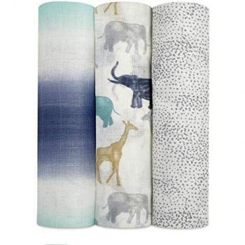 Aden & Anaïs Superweich Pucktücher – 120 × 120 cm – 3 Pack