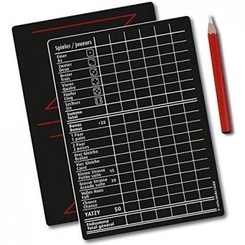 Spiel & Werbung: Yatzy‑Jasstafel