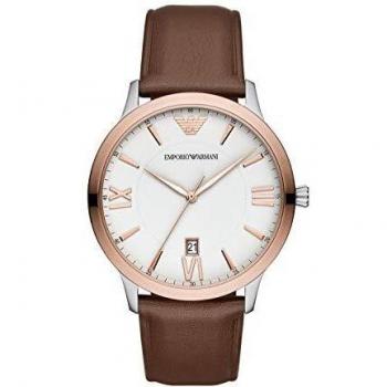 Emporio Armani Men's Leather Strap Watch