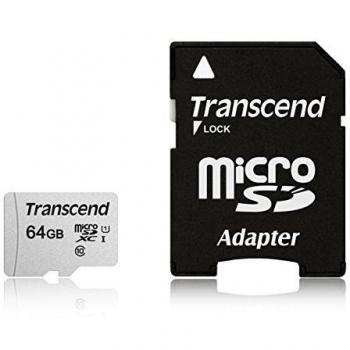 Transcend Transcend microSDXC 64GB Premium 300S Class 10 + SD-Adapter