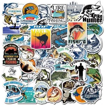 Pegatina VSCO Fisherman Go – 50 Unid. para Barcos y Equipos