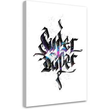 Schilderij op canvas Sprayletters 40x60 violet