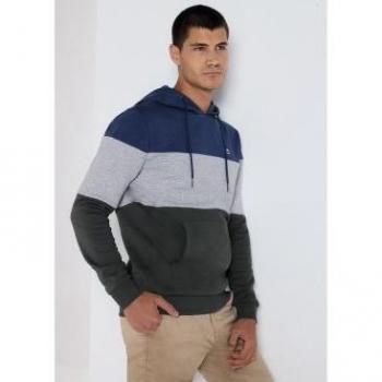 Felpa con Cappuccio Uomo Lois Jeans Verde