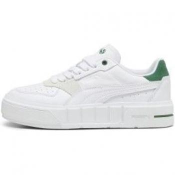 Scarpe Sneakers Puma Cali Court Match Donna Bianco Verde 38.5 in Pelle