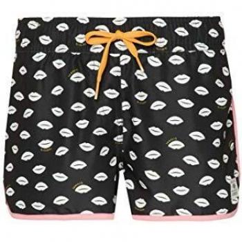 Mädchen‑Protest-Beachshort KIRI JR – True Black, 176 cm