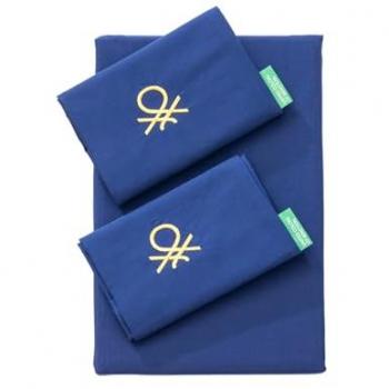 Set lenzuola king 4 pezzi Benetton blu navy