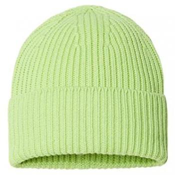 Atlantis Headwear „Oak“ – grob gestrickte Bommelmütze in Polylana®-Gewebe