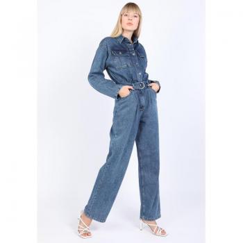 Salopette casual donna blu scuro XS