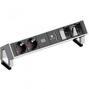 Bachmann Steckdosenleiste Schutzkontakt Desk, 902229