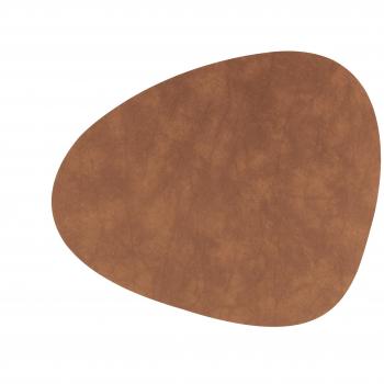 LIND DNA Tischset Curve Nupo Leder Natur 37 x 44 cm