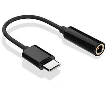 Adaptador Tipo C para Conector de Áudio 3.5 mm