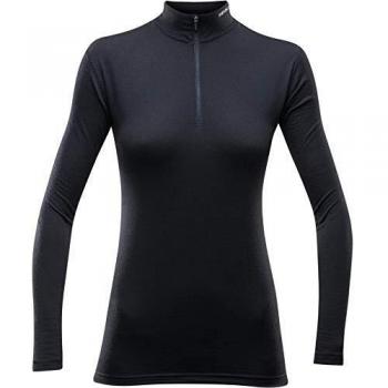 Devold Merino Breeze Half Zip Long Sleeve T-Shirt – Black Women’s S