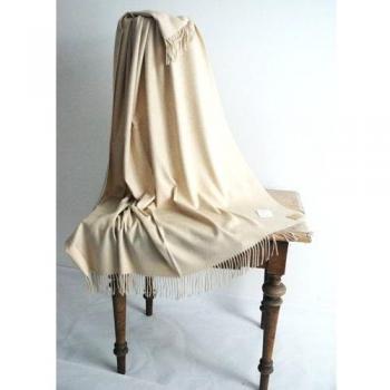 Steinbeck Modena Decke aus Cashmere-Lambswool 130x190 cm, Creme