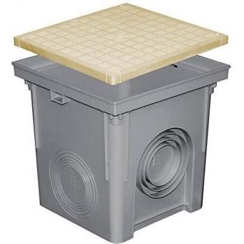 PVC Regard Sable 300 × 300 mm avec protection de descente d’eau