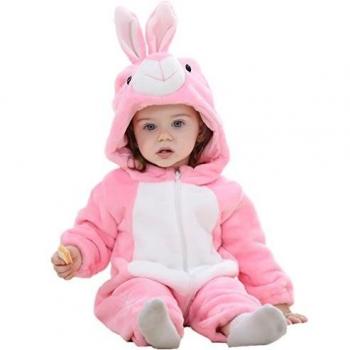 Soft Flannel Baby Rabbit Jumpsuit for 24-30 Months