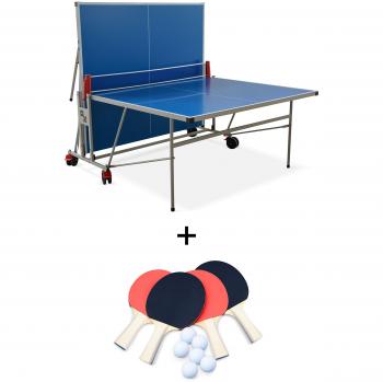 Tavolo Esterno Pieghevole Ping Pong 274 cm – Kit 4 Racchette & 6 Palline