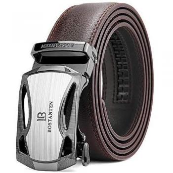 Bostanten Premium Leather Dress Belt – Coffee Finish