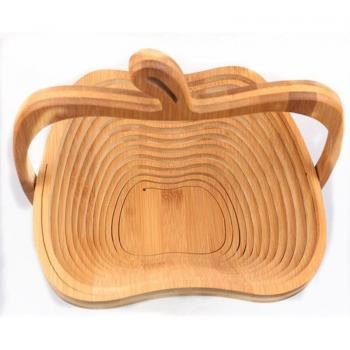 Eco-Friendly Apple Shaped Bamboo Basket