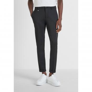Pantaloni Skinny Fit Ashe in Viscosa e Tinta Nera