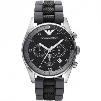 Emporio Armani AR5866 Bracelet Silicone Noir