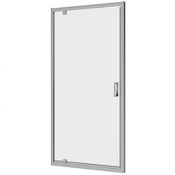Porta Doccia Parama 80cm Profili in Alluminio Cromati Vetro 6mm Regolabile 77-81 cm