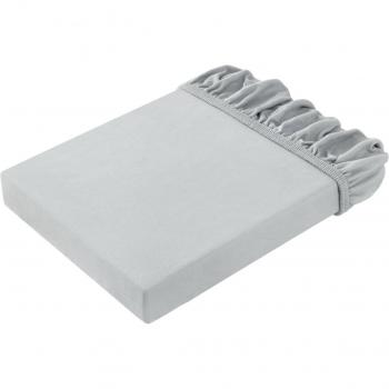 Erwin M. Schlaftopper-Spannbettbezug Vancouver 90x200 cm, silberfarben