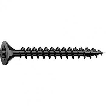 SPAX 3.5 mm x 16 mm T-Star Plus Wood Screws Black Steel 200 pcs