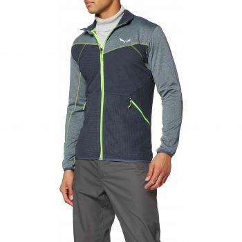 Sudadera SALEWA Puez Hybrid Pl M FZ, Hombre, Azul