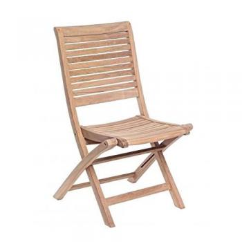 Sedia pieghevole in legno teak stile classico