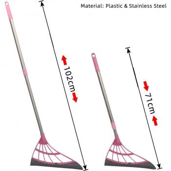 Telescopic Hair Remover Broom and Floor Squeegee