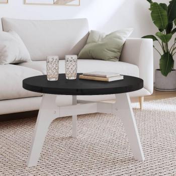 70 cm Black Pine Table Top – Round, 3 cm Thick, Solid Wood