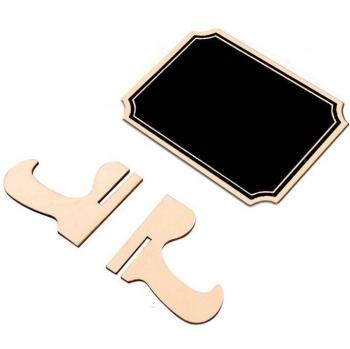 Petits Tableaux Noirs en Bois – Pack de 10 pour Fêtes