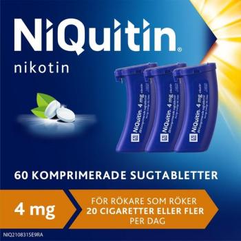 NiQuitin Komprimerad Mint Sugtablett 4 mg 60 St