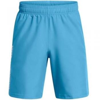 Shorts UA Tech Woven Wordmark Azul 8 Años para Niños