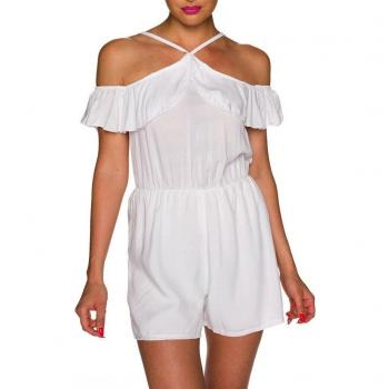 Cold-Shoulder-Hotpants-Look Overall S/M