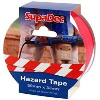 SDHWT50R Red & White Hazard Tape