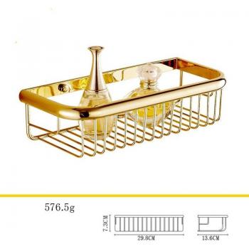 Black Chrome Bathroom Corner Shelf