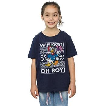 Blue Disney Kids’ Donald Duck Christmas Tee – Size 12‑13