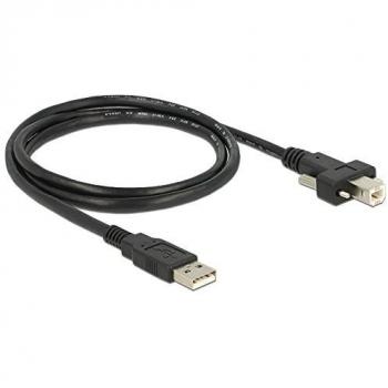 Delock USB 2.0 A to B Cable with Screws 1 Meter