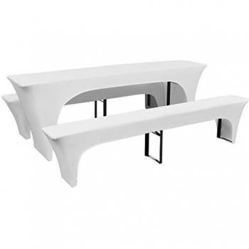 3-Piece Stretch Cover Set for Beer Table and Benches