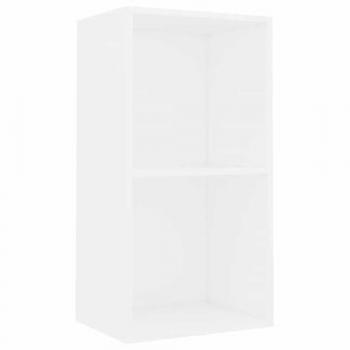 Estantería 2 niveles blanca 40x30x76,5 cm madera compuesta