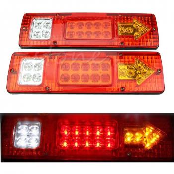 Kit de luces LED traseras de 19 LEDs para vehículos de 12V